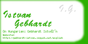 istvan gebhardt business card